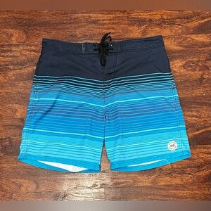 Ron Jon Surf Shop Striped Board Shorts Size 26 Waist